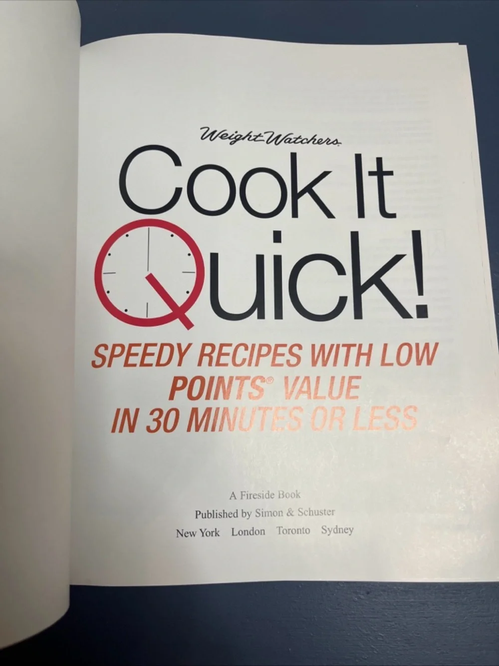3 Weight Watchers softcover cookbooks W/quick and healthy recipe collections